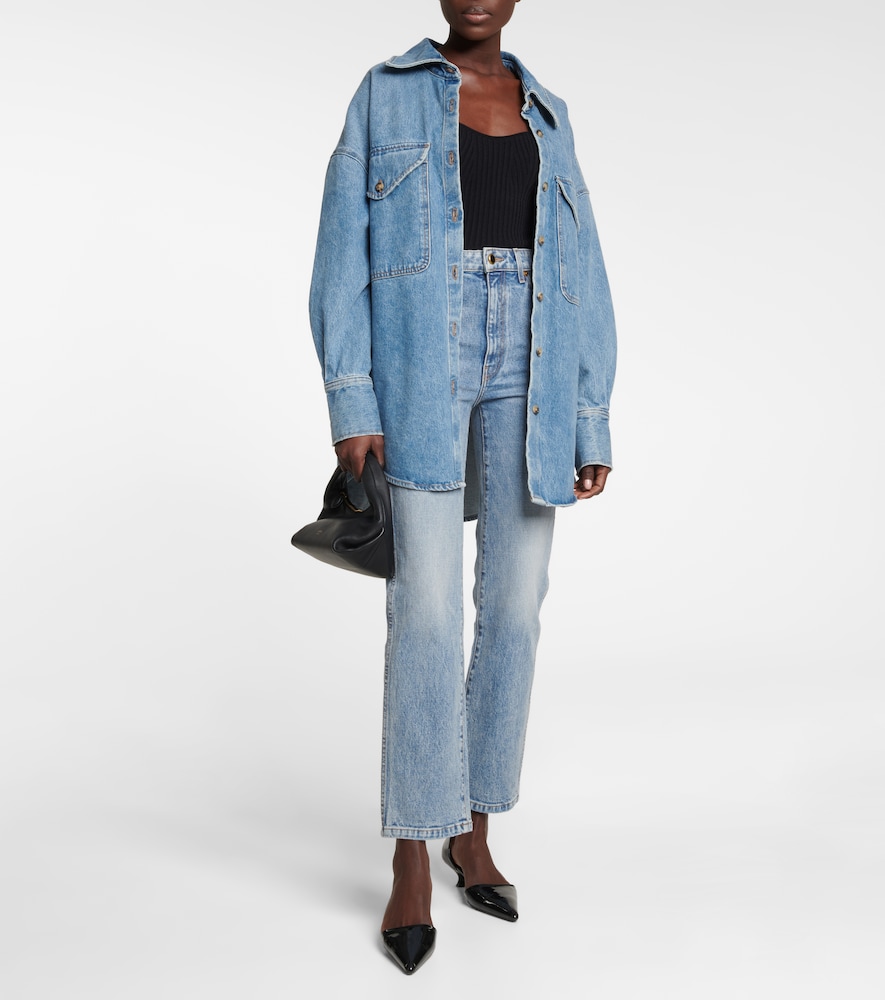 Khaite Abigail high-rise straight jeans
