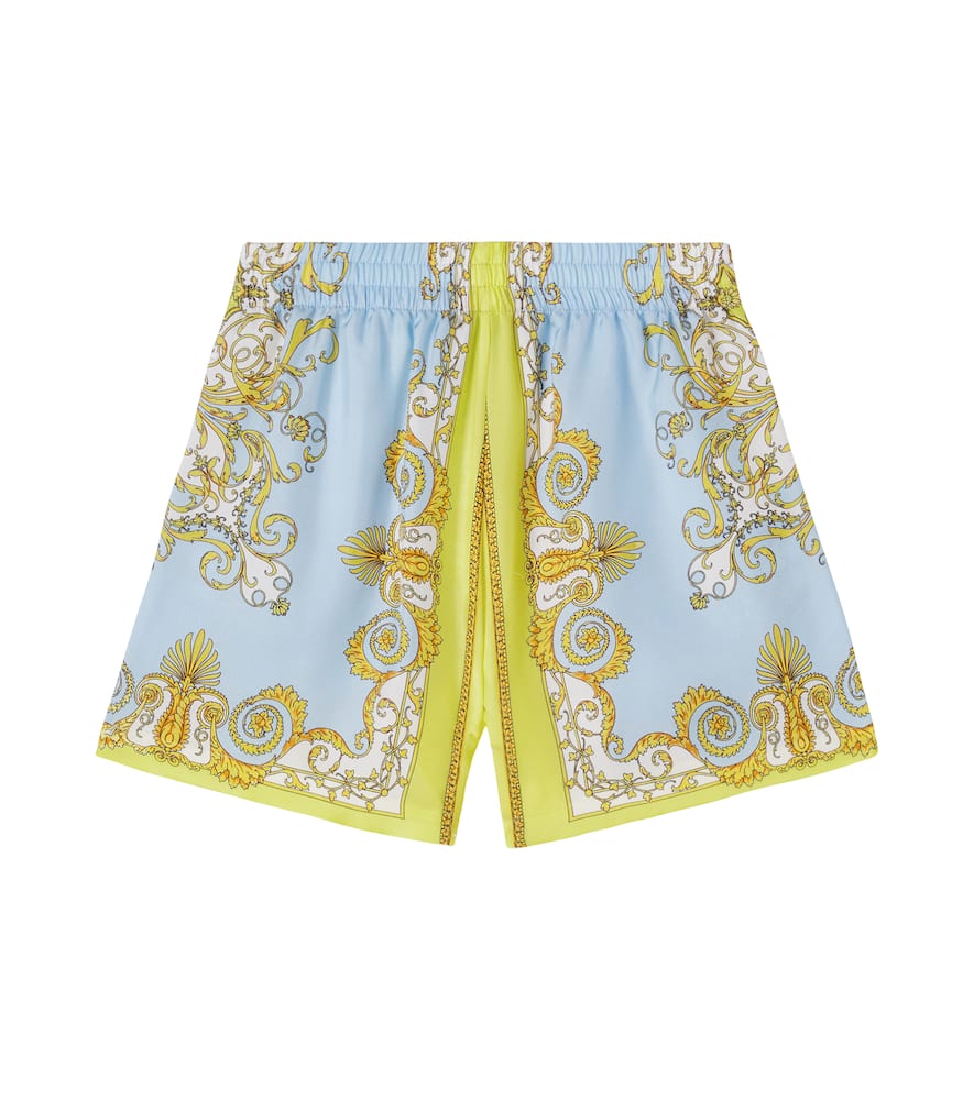 Barocco silk shorts