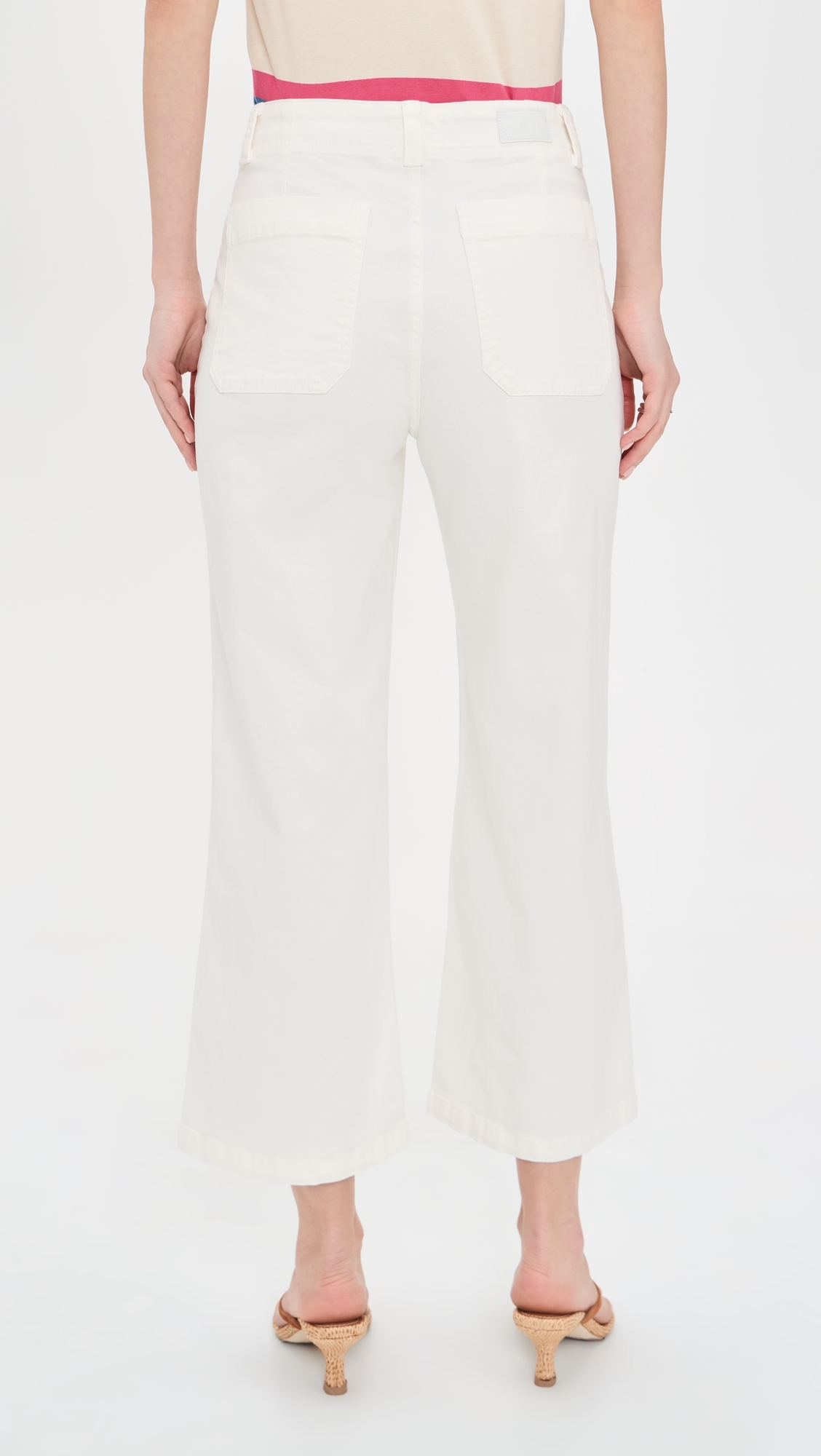 Zooey Patch Pocket Utility Pants Le Blanc