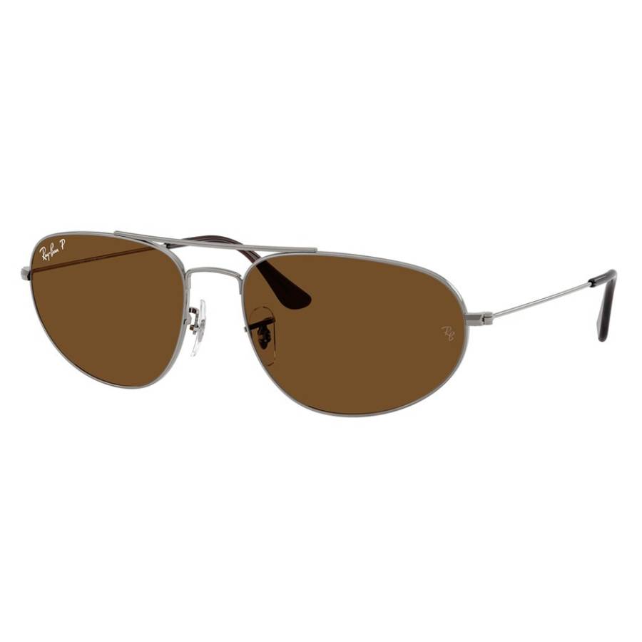 Explorer IV Brown Polarized Irregular Unisex Sunglasses RB3945 004/57 62