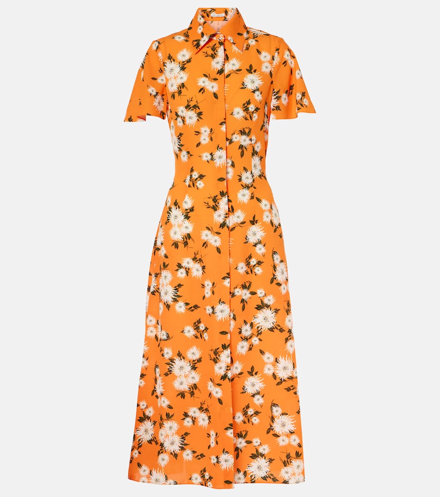 Florencia floral crêpe georgette shirtdress