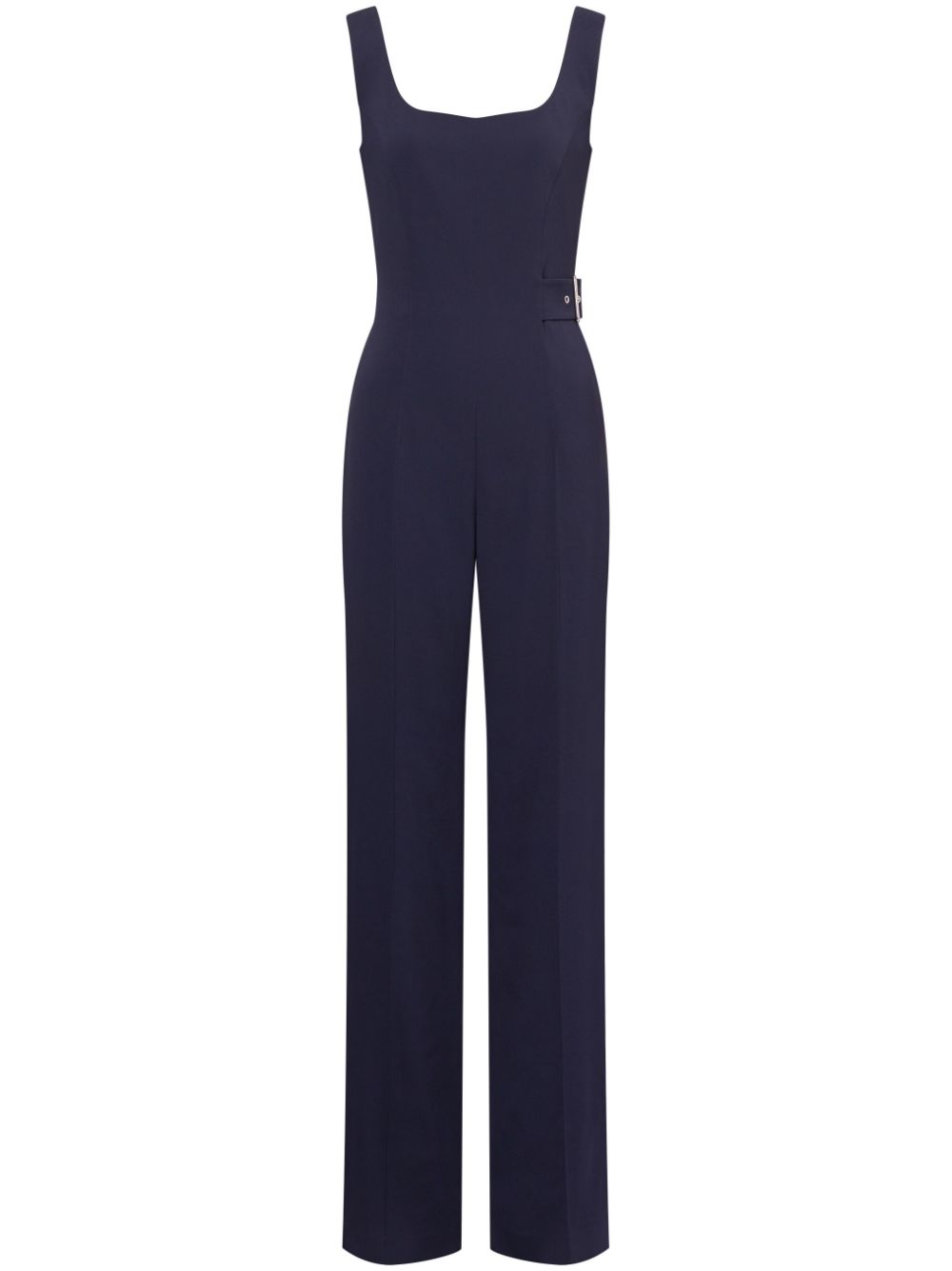Crossover-strap jumpsuit - Blue