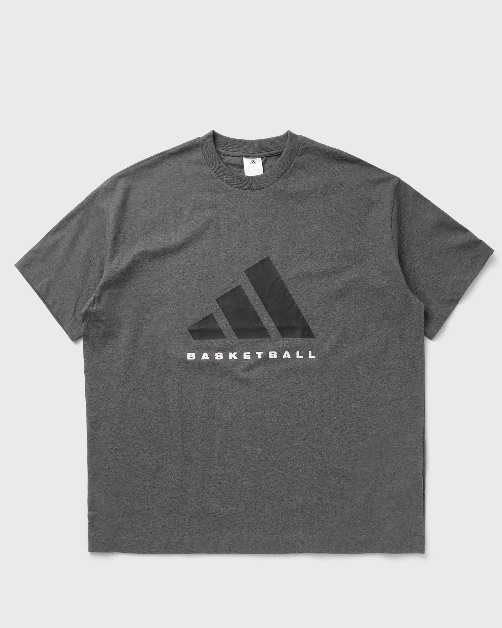 ADI BASKETBALL TEE grey male Shortsleeves now available at BSTN