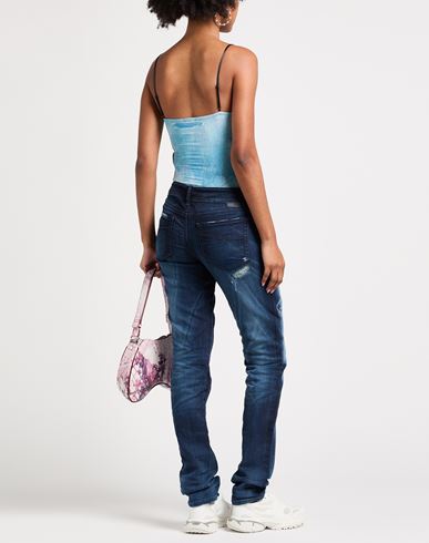 Woman Bodysuit Azure Size M Nylon, Elastane