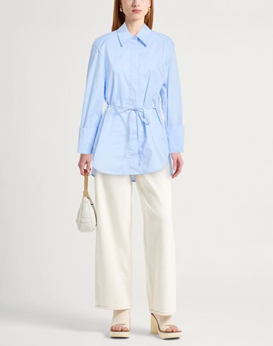 Woman Shirt Sky blue Size M Cotton