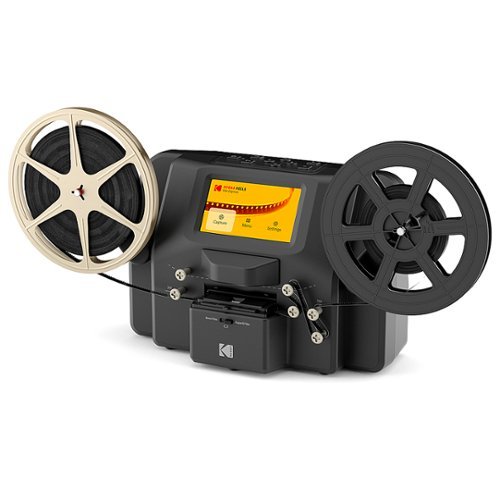 REELS Film Scanner and Converter for 8mm and Super 8 Film - Black