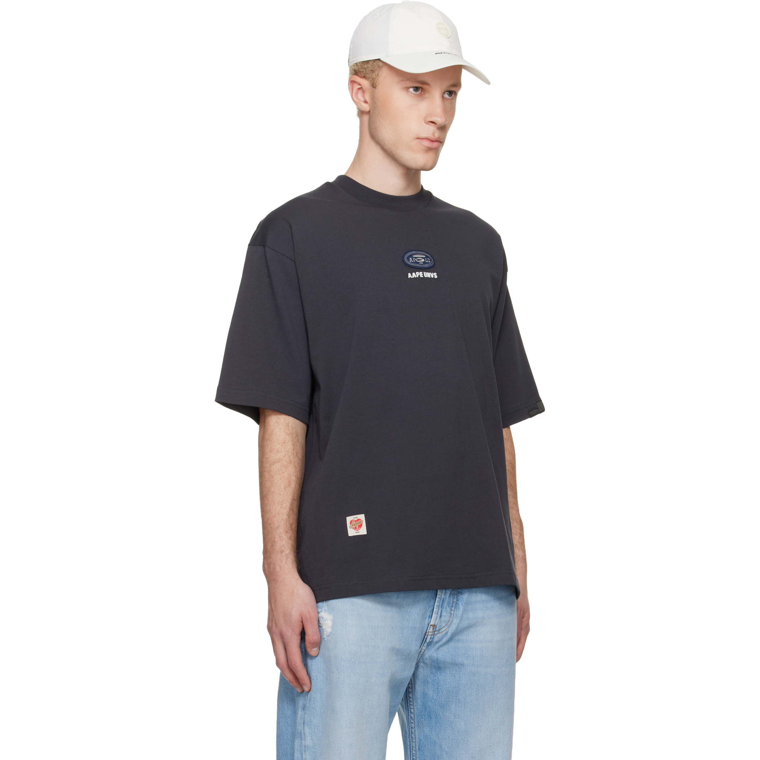 Gray 'AAPE' Fancy Main T-shirt