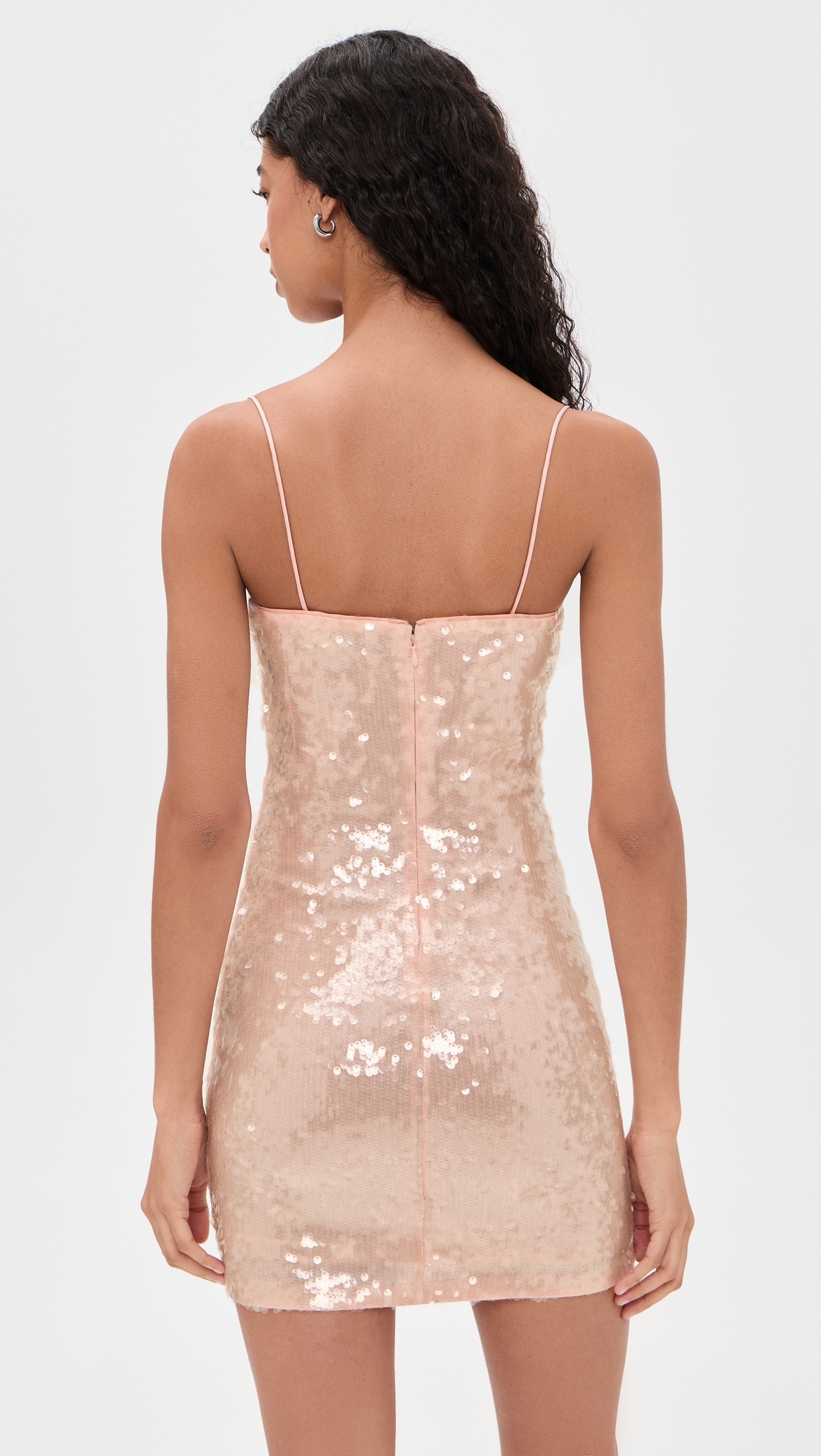 Delora Sequin Mini Dress English Rose