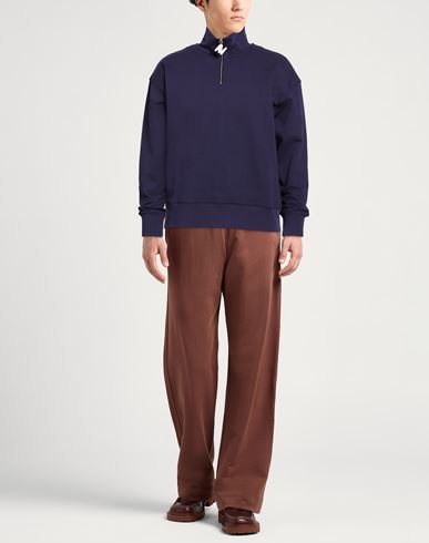 Man Sweatshirt Dark purple Size M Cotton