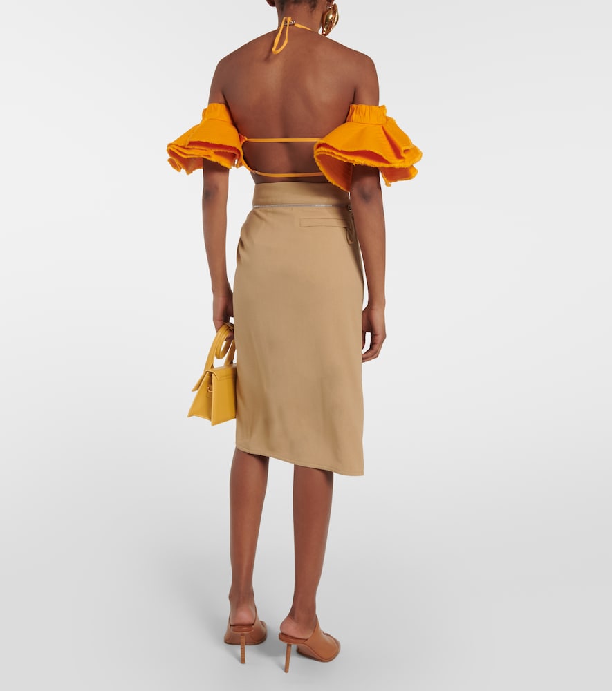 La Brassière Artichaut cotton crop top