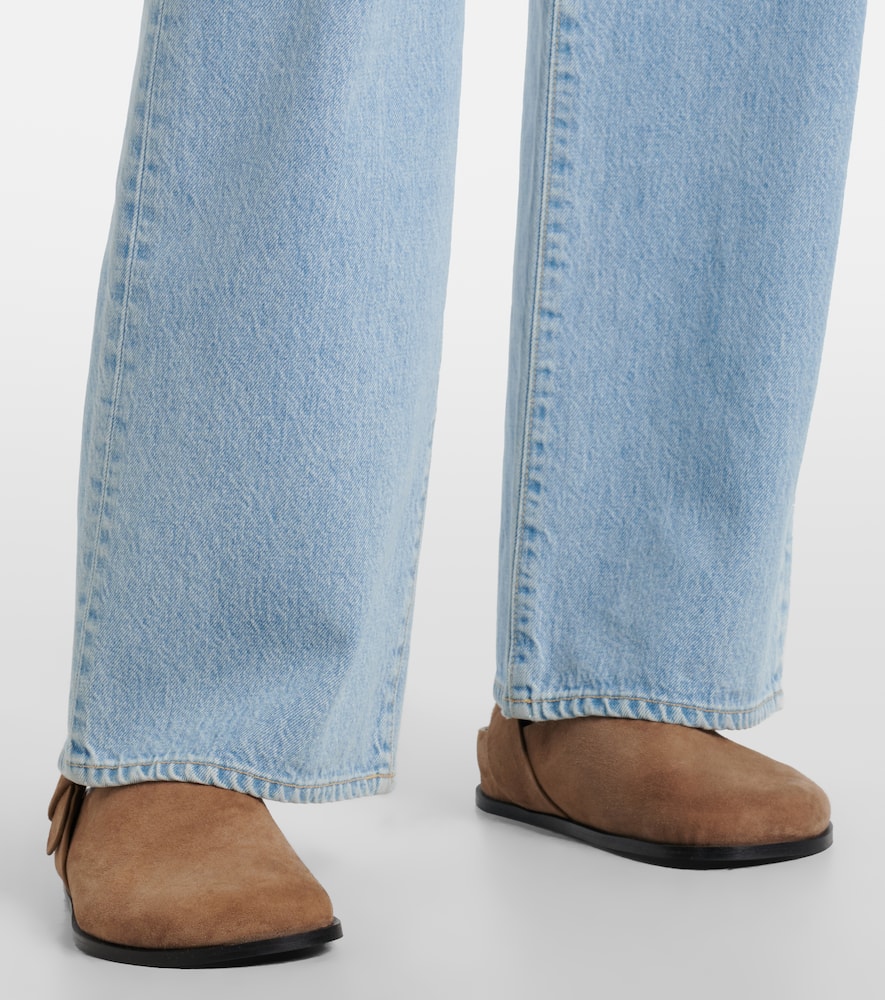 Grace high-rise wide-leg jeans