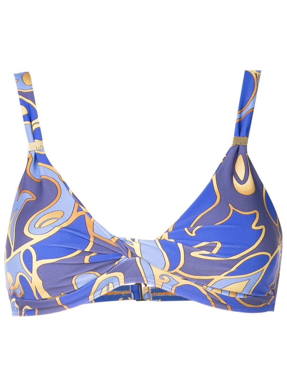 Graphic-print bikini - Blue
