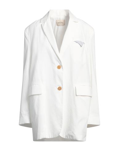 Woman Blazer White Size 4 Cotton