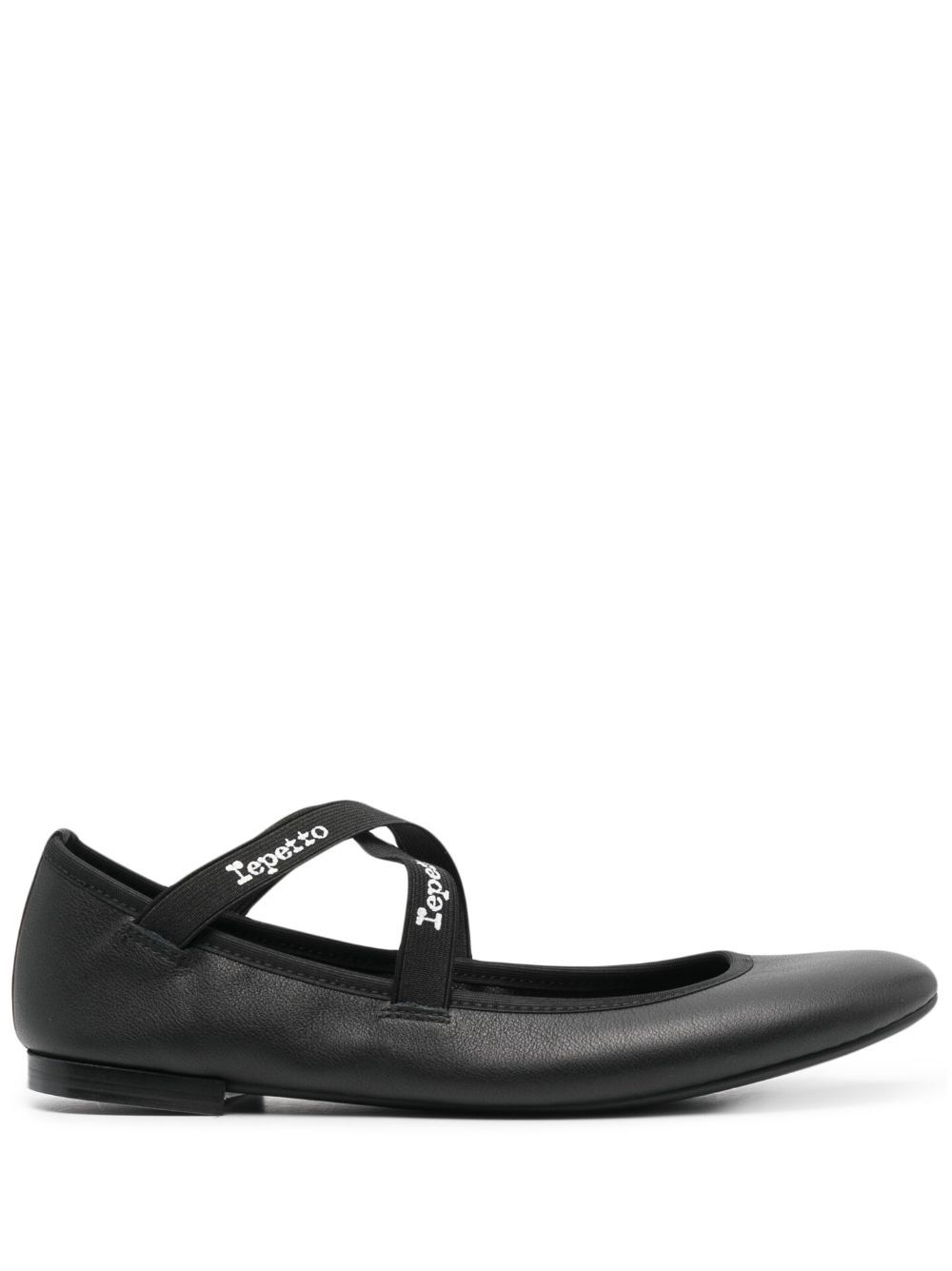 Joana Mary leather ballerina shoes - Black