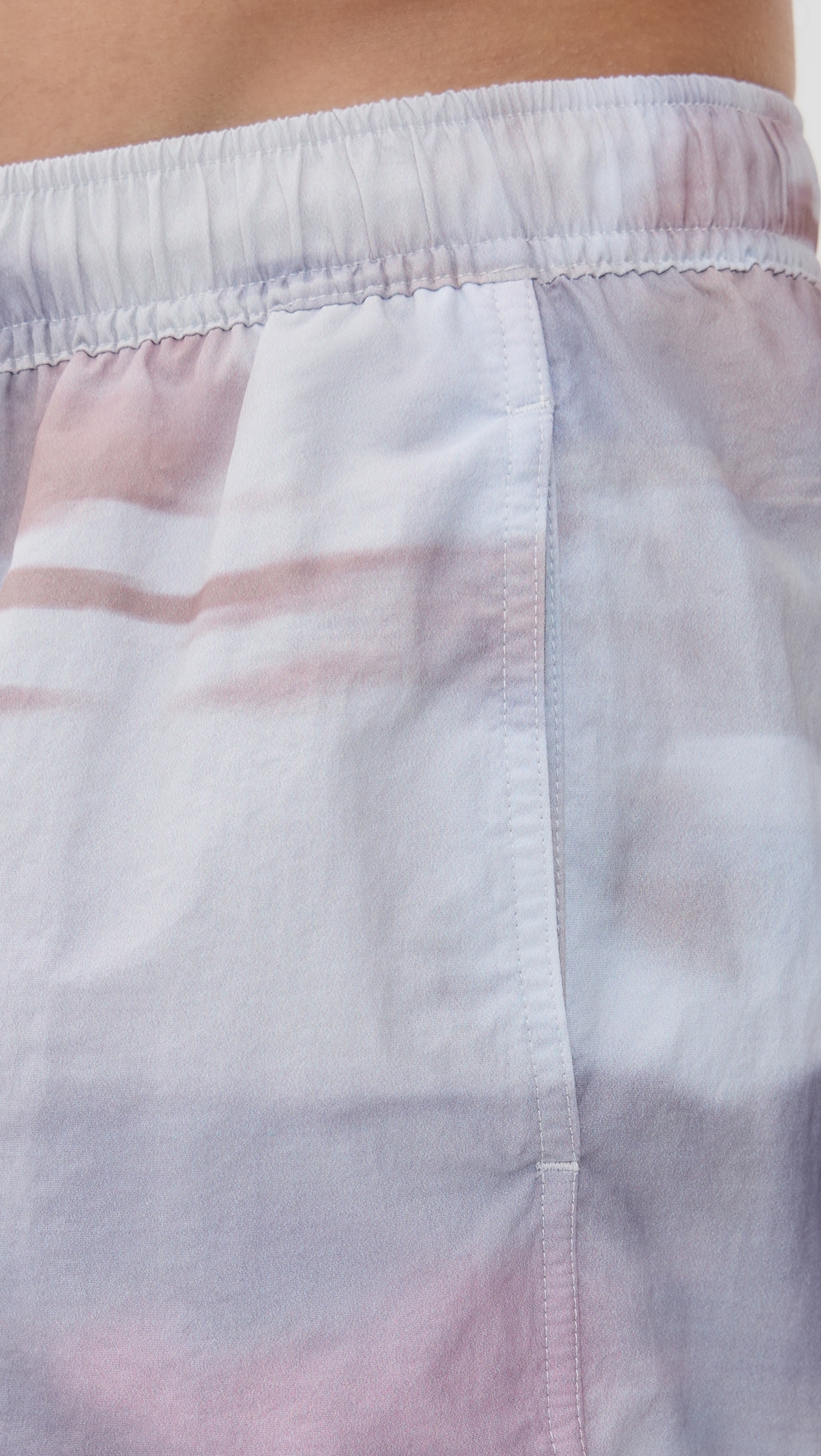 Printed Sebastian Swim Trunks 4 Painterly Blur