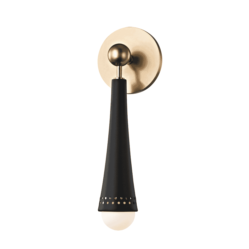 Tupelo Wall Sconce in Aged Bra