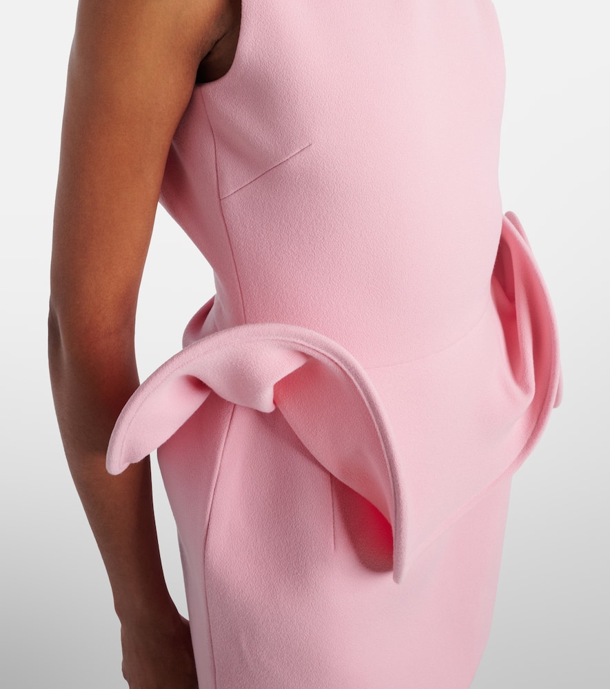 Floral-appliqué minidress