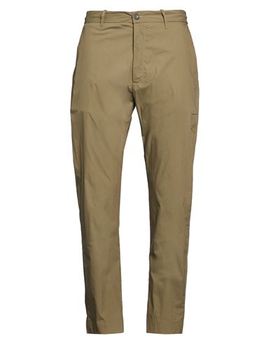 Man Pants Military green Size 34 Cotton, Polyamide, Elastane