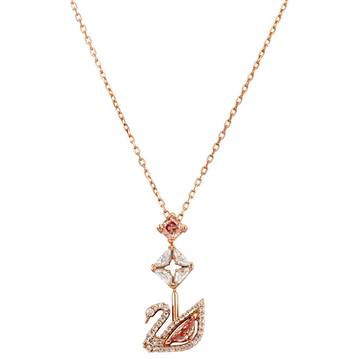 Dazzling Swan Y Necklace