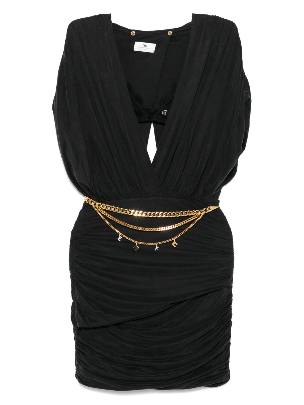 Elisabetta Franchi cut-out mini dress - Black