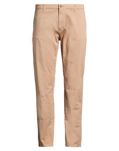 Man Pants Camel Size 32 Cotton, Elastane