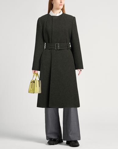 Woman Coat Military green Size 6 Wool