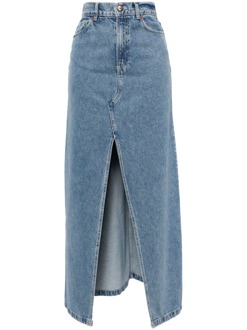 Mariana A-line denim skirt - Blue