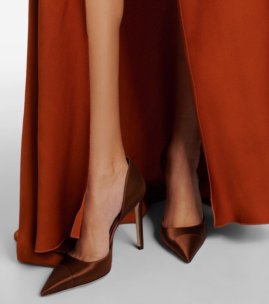 Brigitte 100 satin pumps