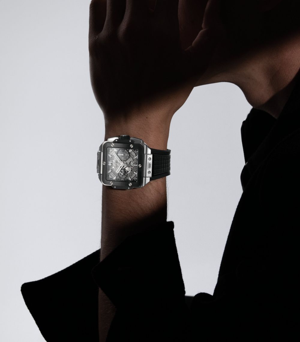Titanium And Ceramic Square Bang Unico Watch 42Mm