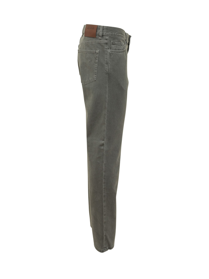 Grey Regular Mid Rise Jeans