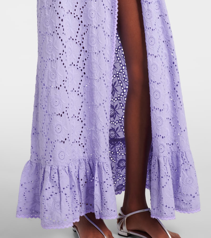 Tessa cotton lace beach cover-up
