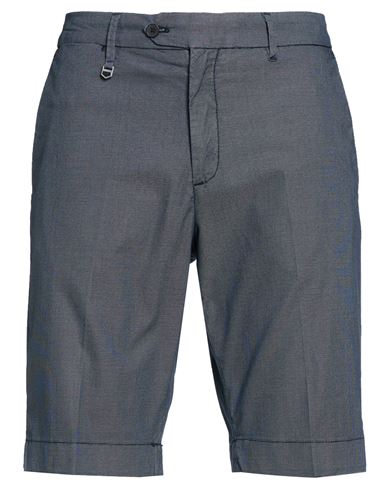 Man Shorts & Bermuda Shorts Navy Size 34 Cotton, Polyester, Elastane