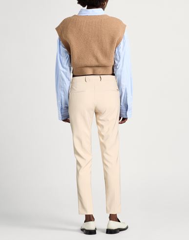 Woman Pants Beige Size 12 Polyester, Elastane