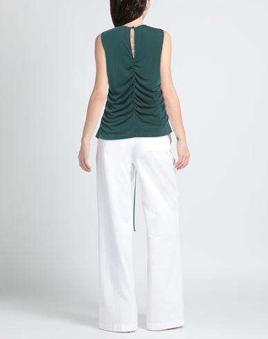 Woman Top Dark green Size 10 Viscose, Elastane