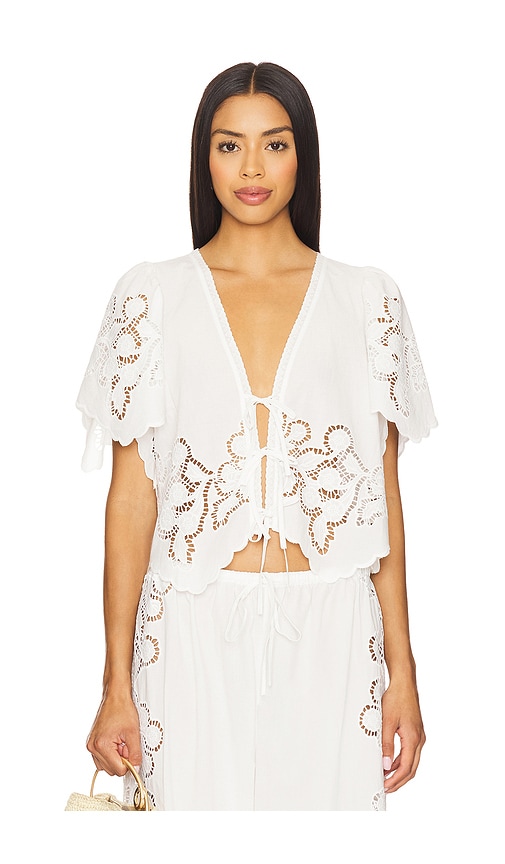 Tularosa Emina Top en White.  S. Also en