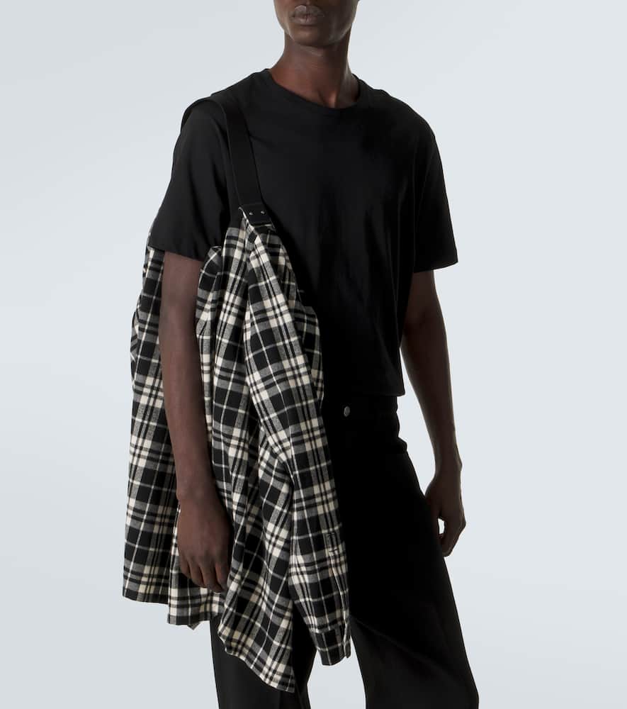 Temple plaid cotton overshirt