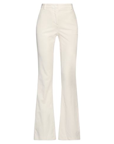 Kiltie Woman Pants Ivory Size 2 Cotton, Viscose, Elastane
