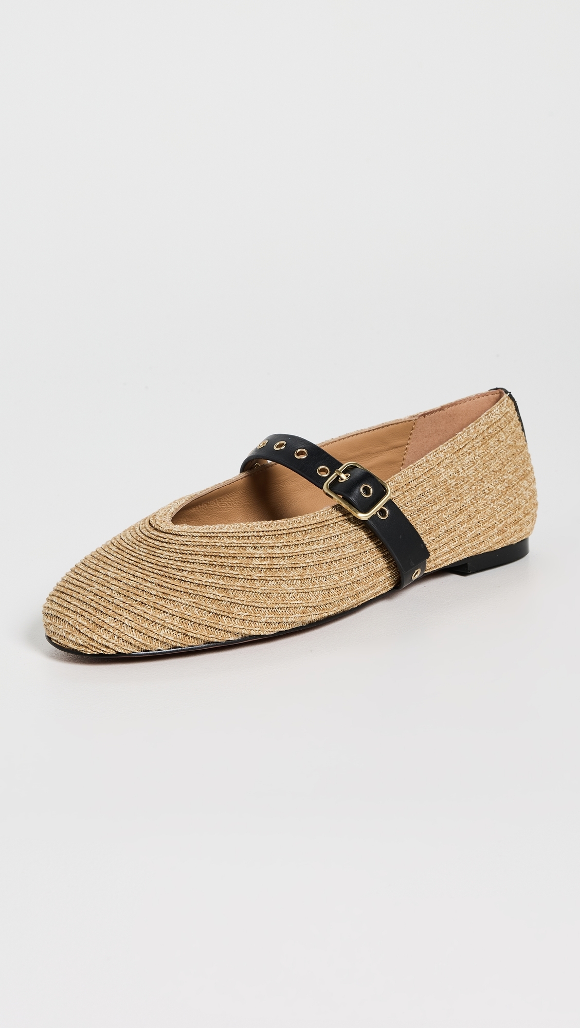 Madewell Hera Mary Jane Flats Natural Multi