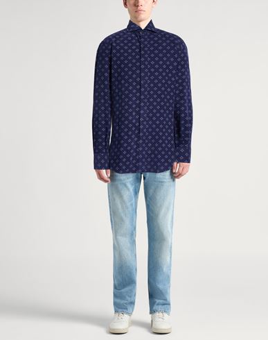 Man Shirt Midnight blue Size M Cotton