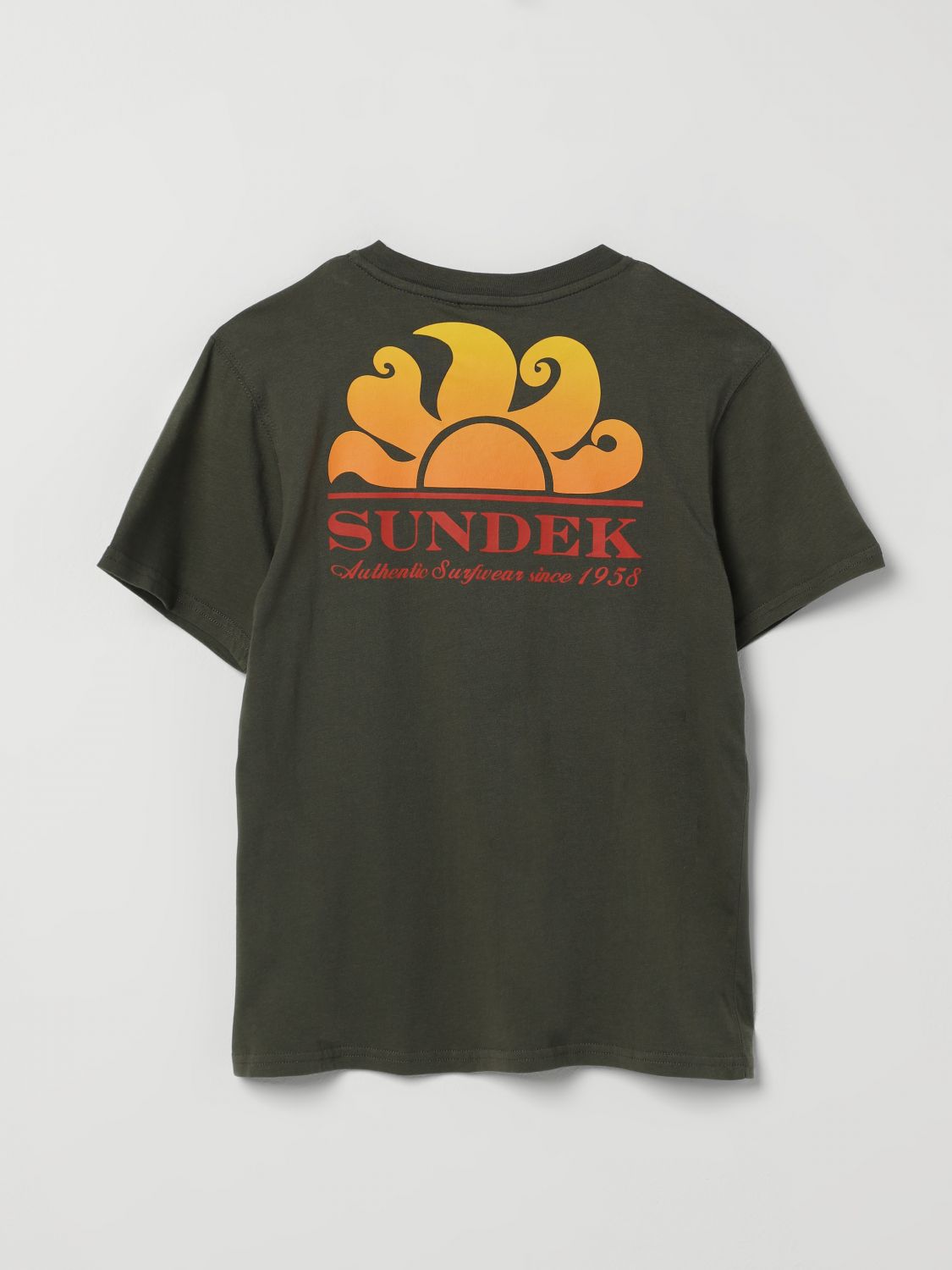 New Herbe logo-print T-shirt - Blue