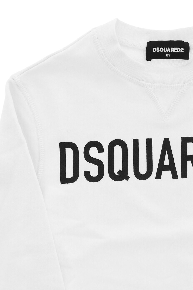 Boys White Logo Sweatshirt