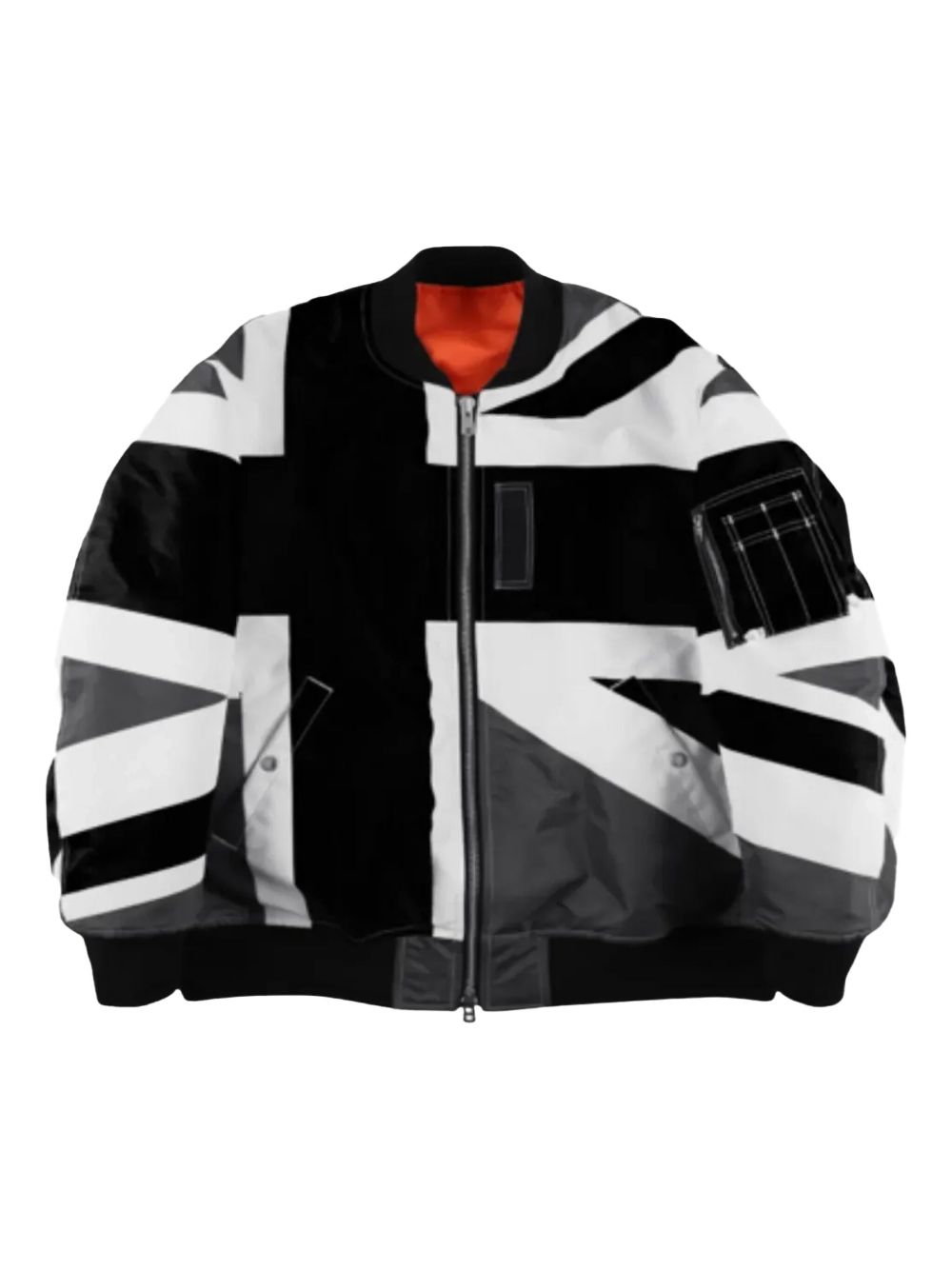 Takahiromiyashita The Soloist Union Jack "Multi" bomber jacket - Black