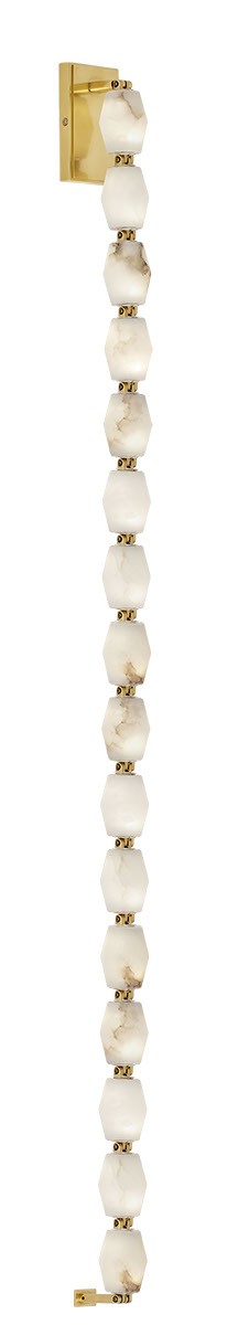 Hand Rubbed Antique Brass LED Wall Sconce from the Collier Collection