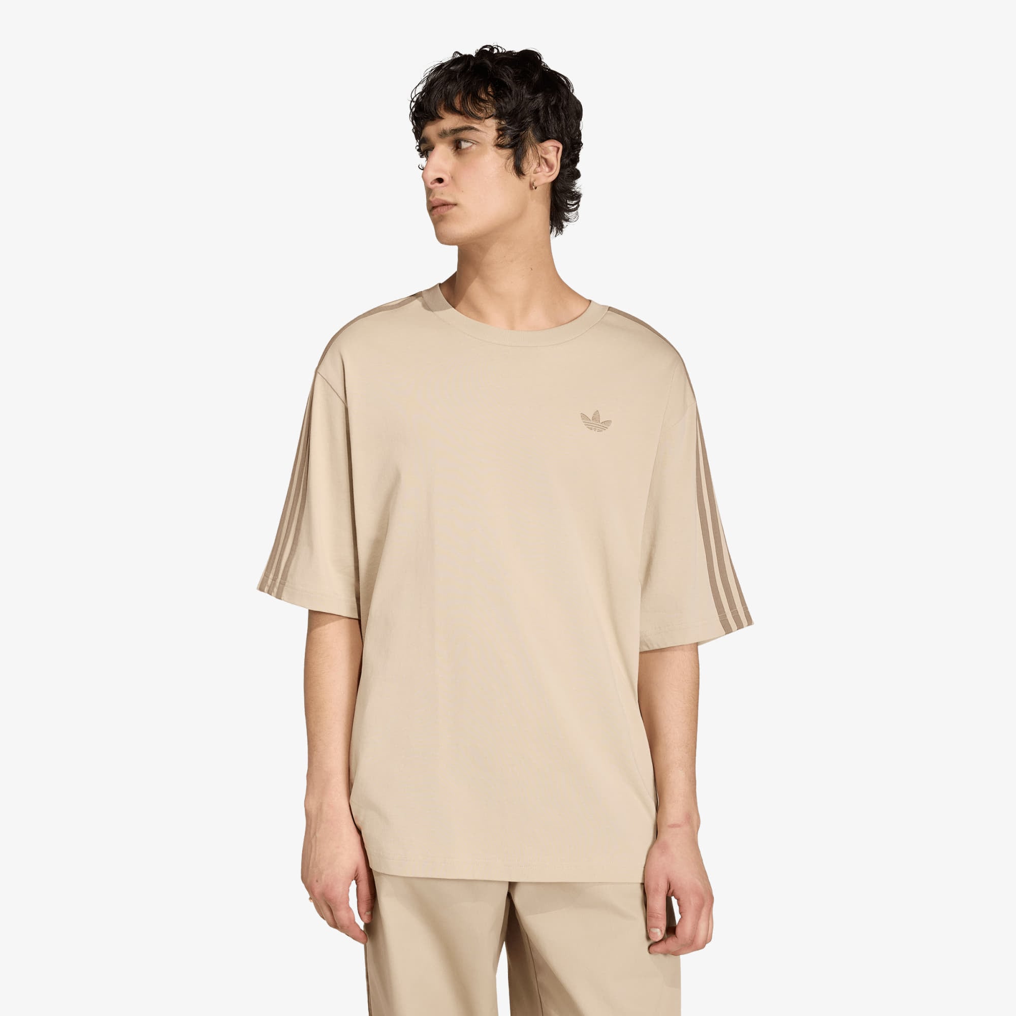 T-shirt adidas Adicolor 3-Stripes Oversized T-Shirt Khaki Three/ Khaki Six