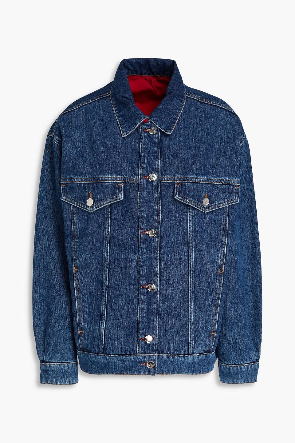 Reversible shell and denim jacket