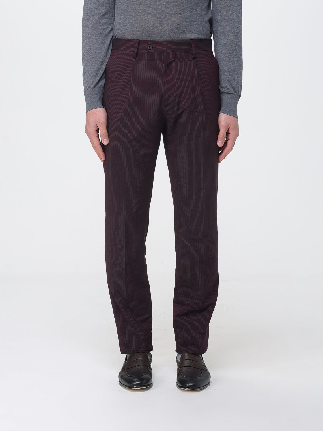 Pants Men color Burgundy