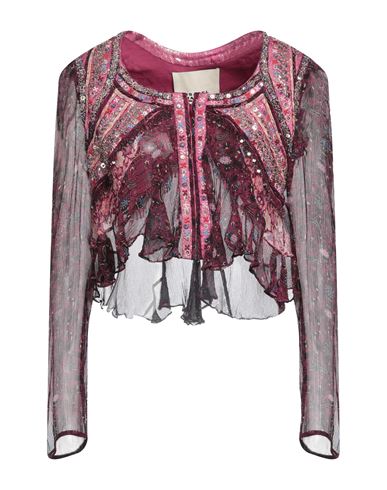 Woman Shirt Plum Size 2 Silk, Polyester