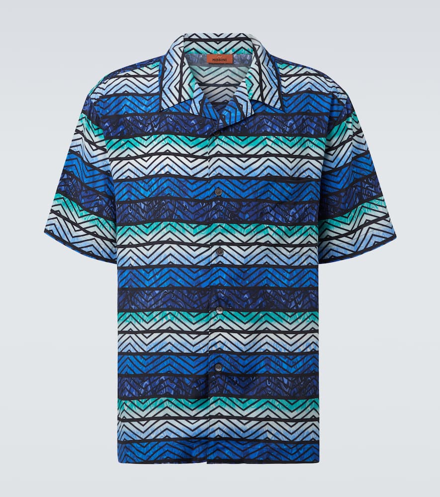 Zigzag bowling shirt
