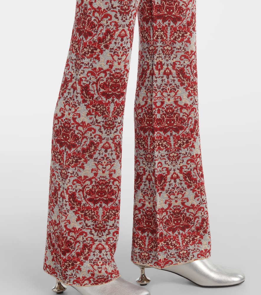 Paisley straight pants