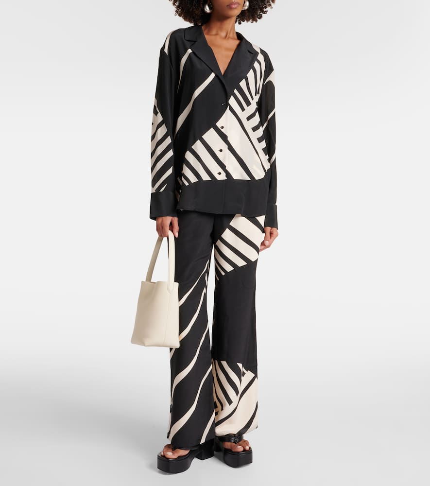 Printed silk shirt